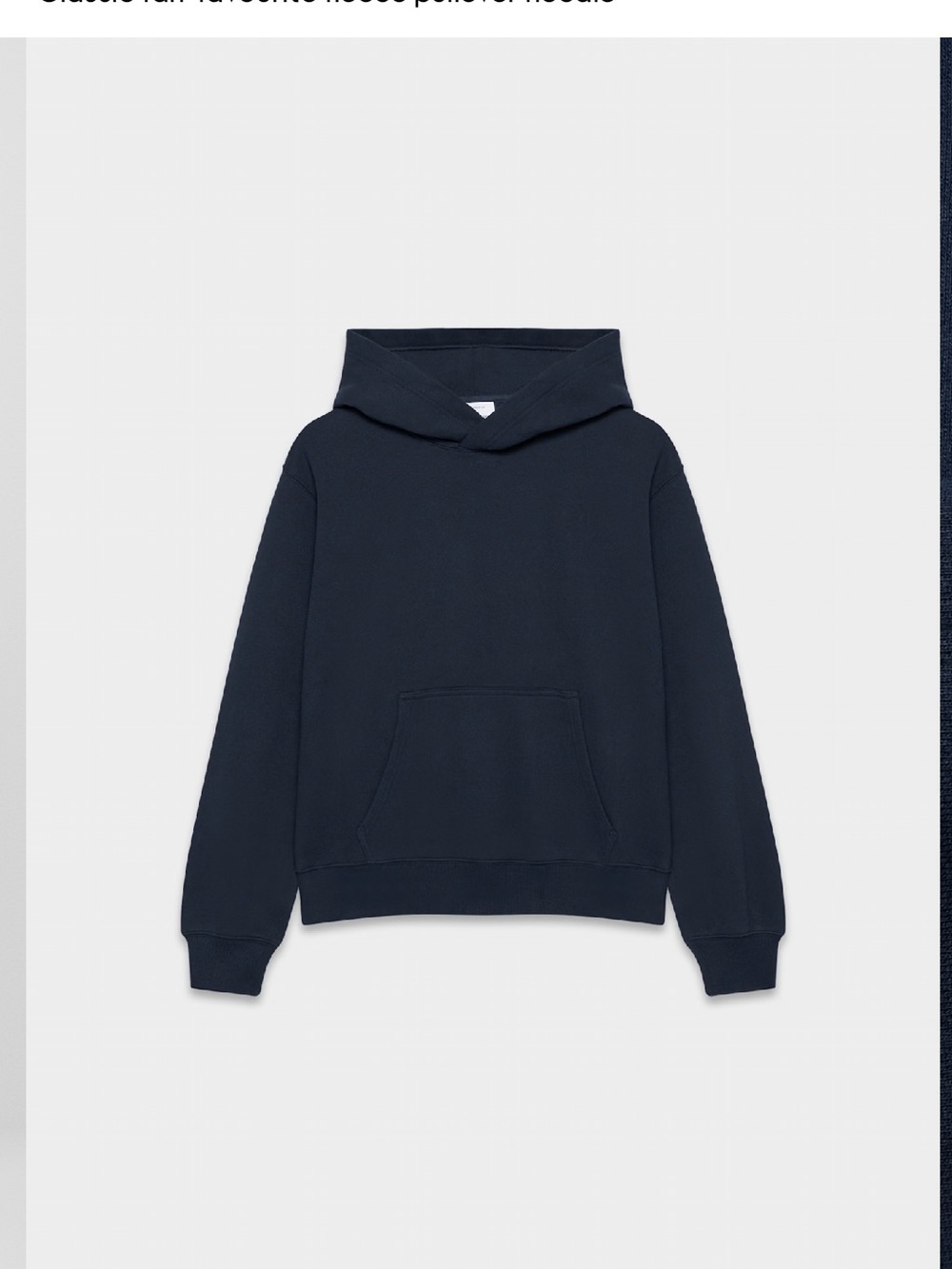 Aritzia  Cozy Sweatfleece Perfect Hoodie Dark blue